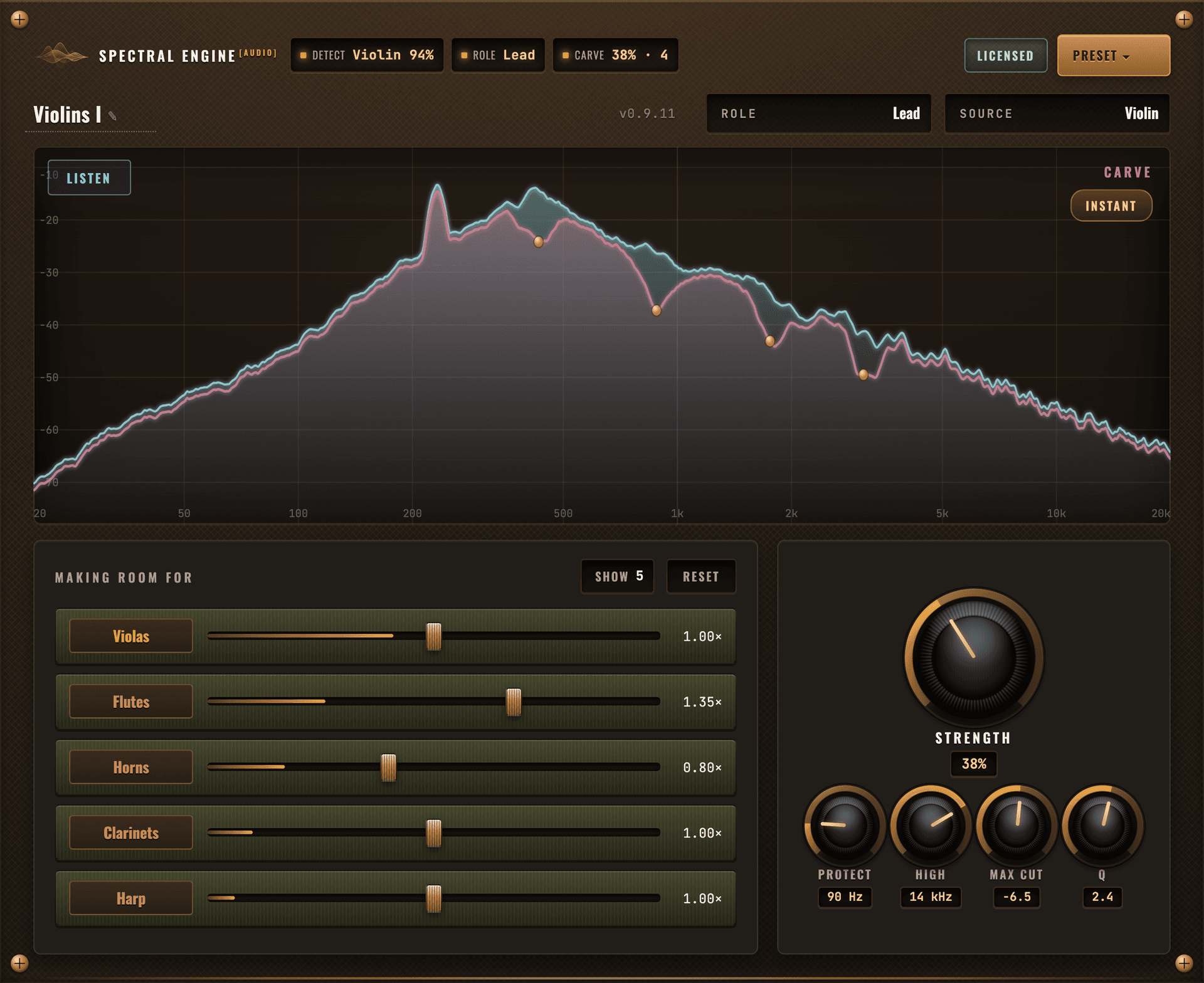 Spectral Engine plugin interface